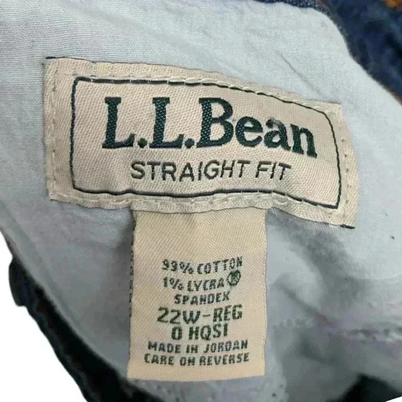 LL Bean Women's Jeans Size 22W Favorite Jeans Straight - Picture 5 of 7